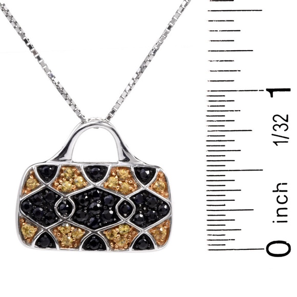 Mirabelle Diamond Purse Pendant 18k White Gold - Picture 4 of 4